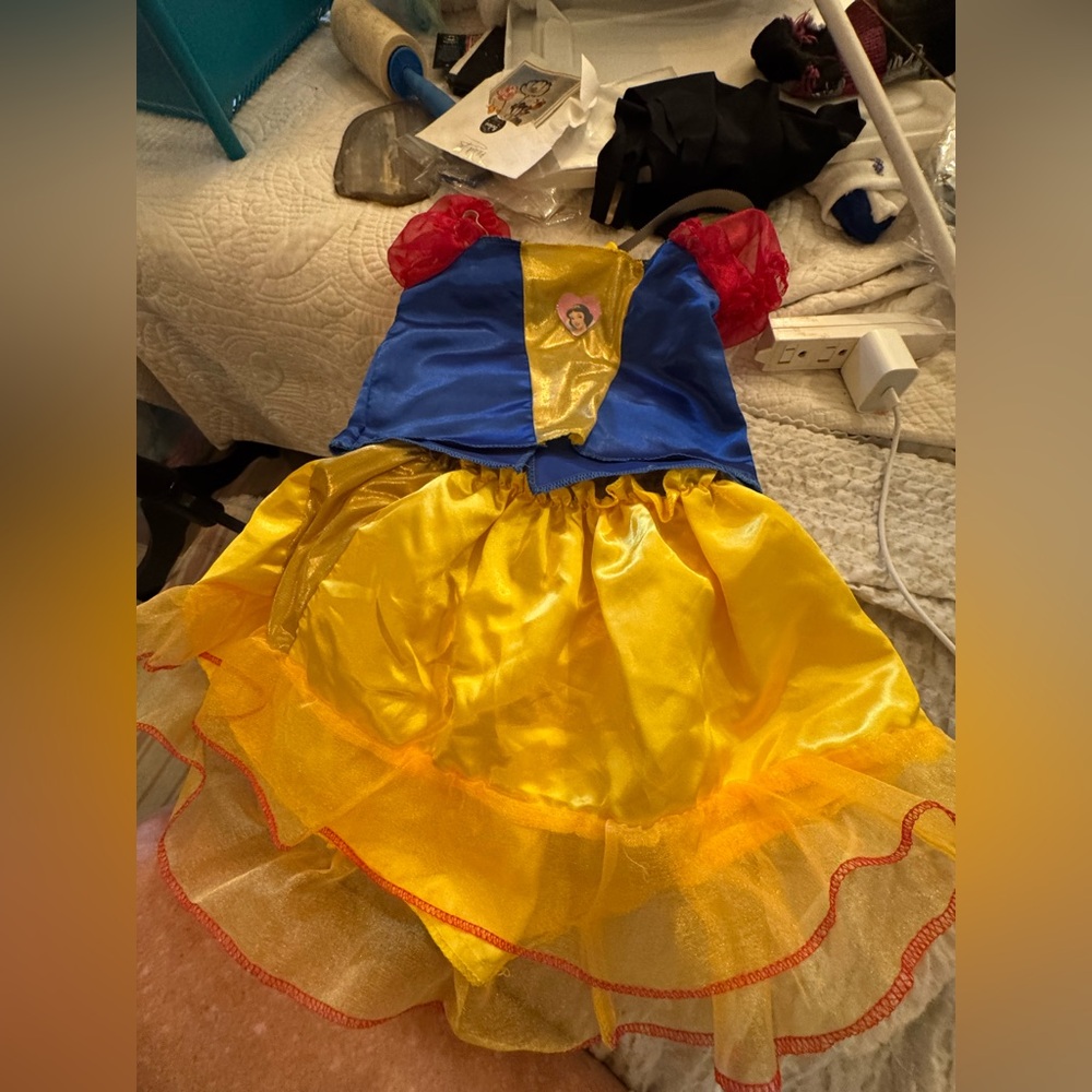 Disney Snow White Costume - Royal Blue and Sunshine Yellow new size 4-6x new